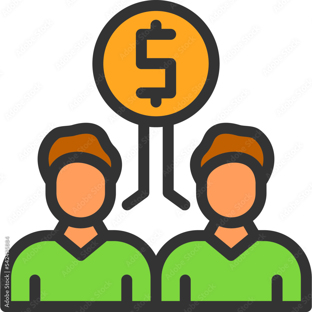 Income Distribution Icon Income Distribution Icon
