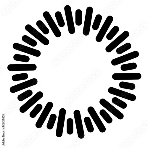 Template for laser cutting wall clock. Vector maket	
