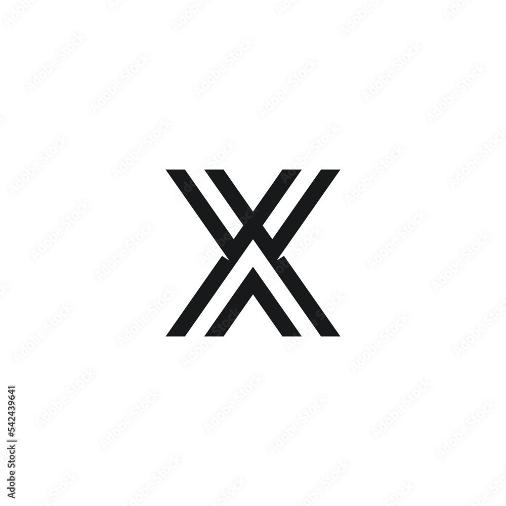 W and X abstract initials letter monogram vector logo design W and X abstract initials letter monogram vector logo design