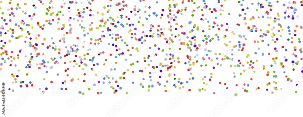 confettis falling 3d render illustration