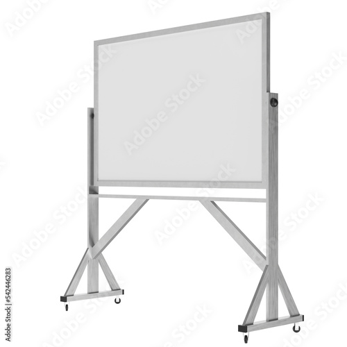 Wallpaper Mural 3d rendering illustration of a reversible freestanding whiteboard Torontodigital.ca