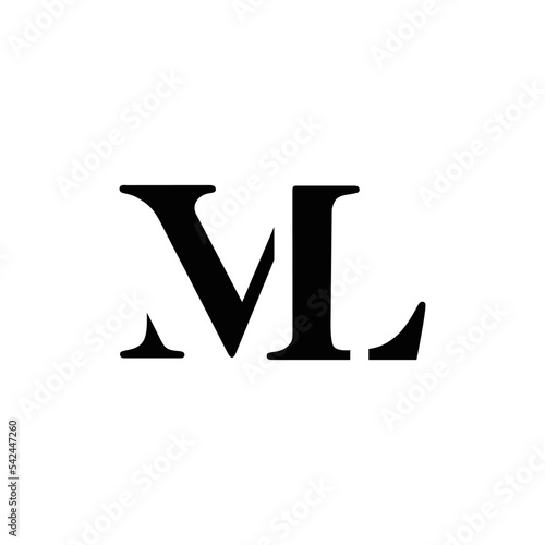 	
Abstract ML MVL initials monogram logo design, icon for business, simple, elegant