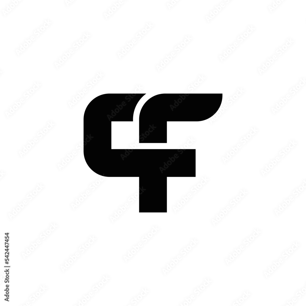 Abstract CF initials monogram logo design, icon for business, simple, elegant Abstract CF initials monogram logo design, icon for business, simple, elegant