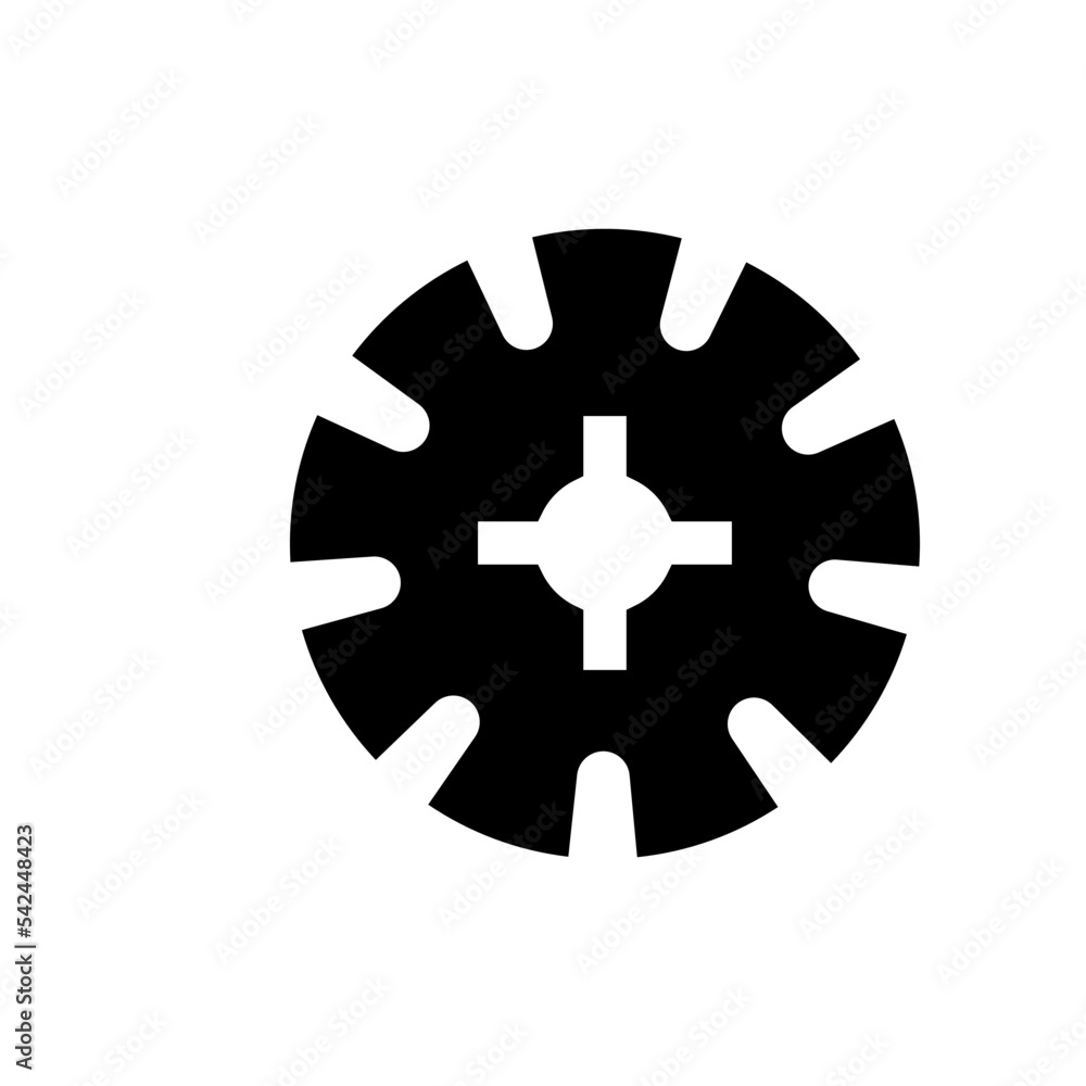 Obraz premium gear,symbol,icon,template,vector,black