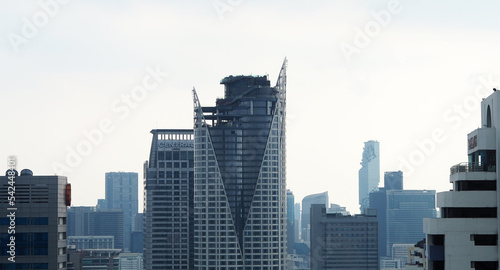  Cityscape in bangkok metropolis skyline  panorama. © v.stock