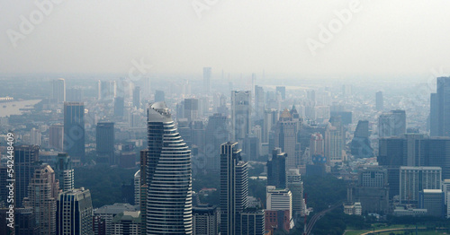  Cityscape in bangkok metropolis skyline panorama.