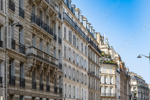 Paris, luxury parisian facade in the 6e arrondissement, a chic district in the center  © Pascale Gueret