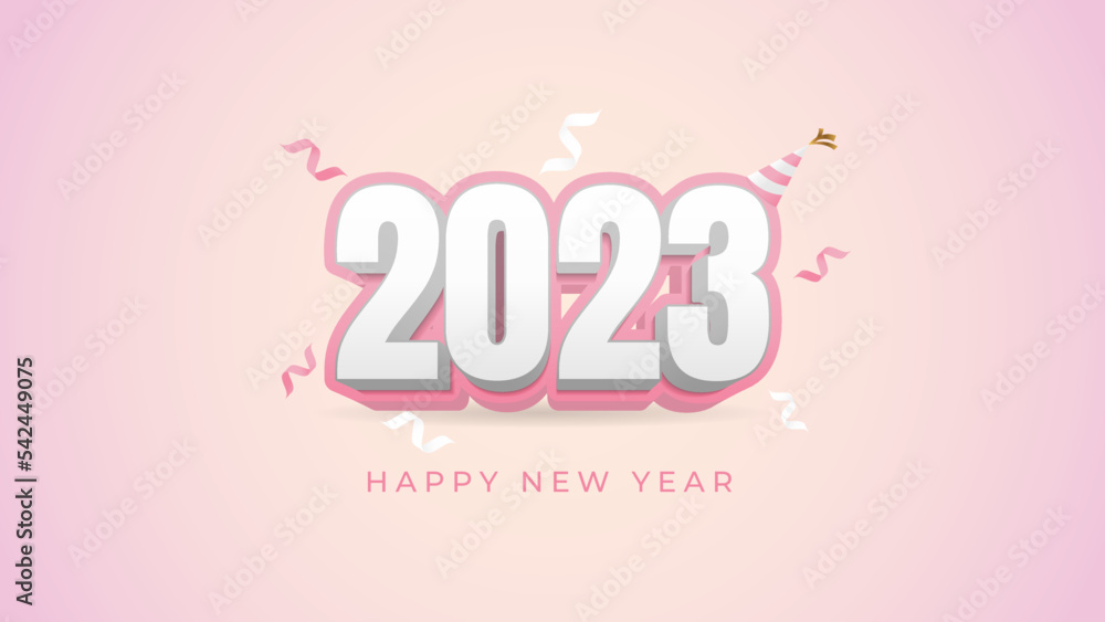 2023 Happy new year celebration greeting background 2023 Happy new year celebration greeting background