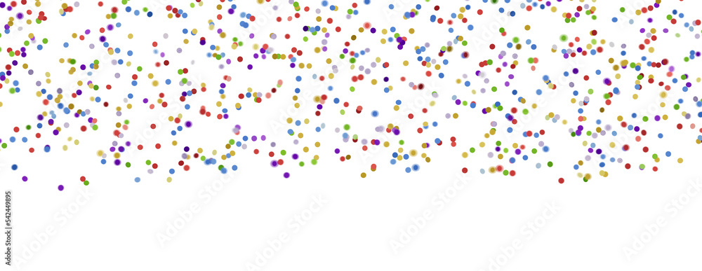 3D animation of exploding confetti