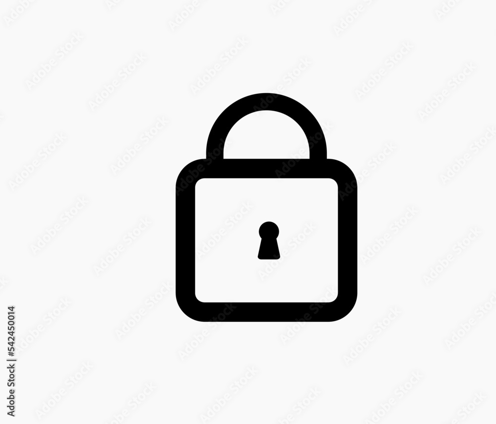padlock closed icon design concept padlock closed icon design concept