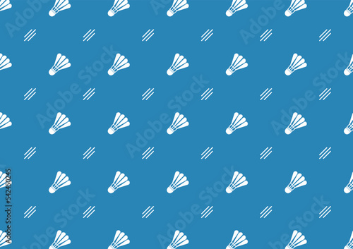 Badminton ball pattern wallpaper. Badminton ball icon vector. 