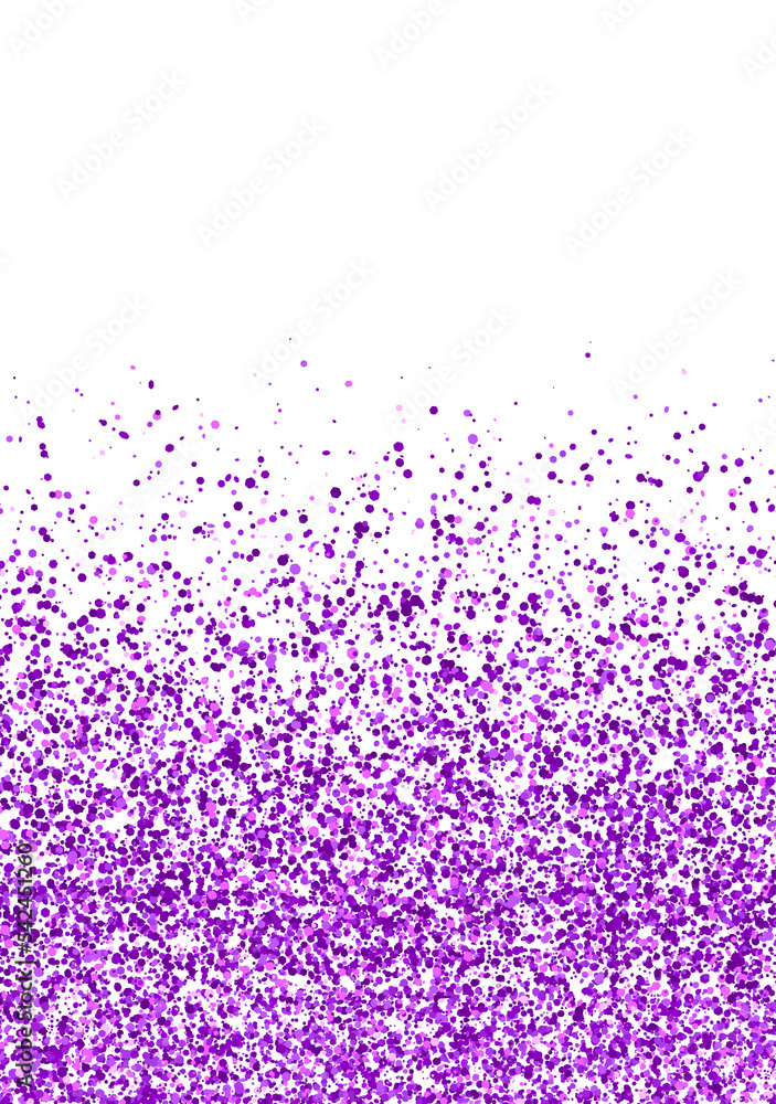 Purple sparkling scattering glitter
