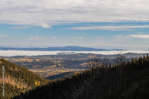 Obraz na płótnie Tatry krajobraz górski jesień w salonie