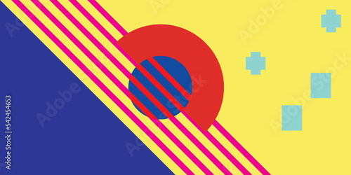 Punchy premium vector image with abstract style