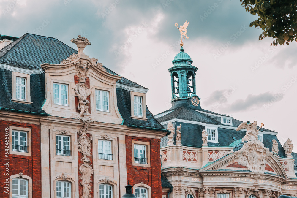 Obraz premium Munster Schloss, now hosting university. Architecture and education in Germany concept
