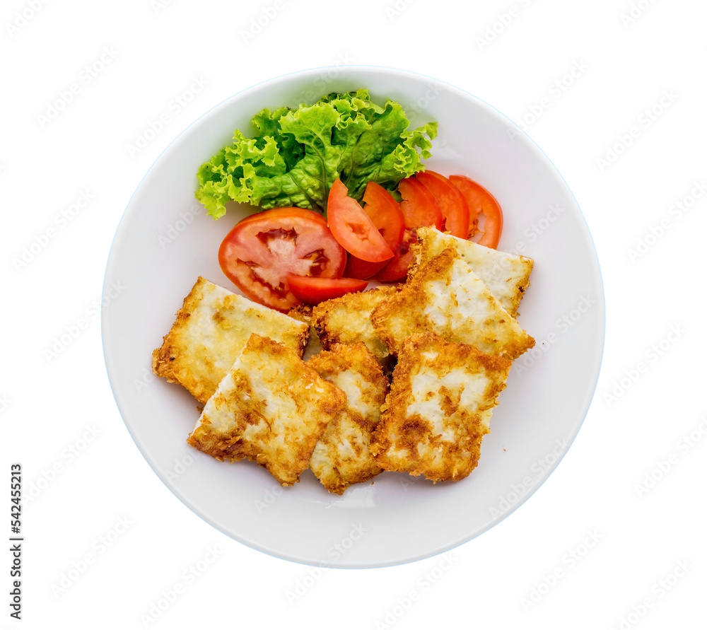 Breaded Fish chips isolated and save as to PNG file