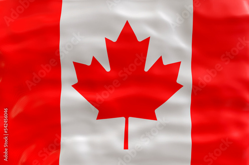 National flag of Canada. Background with flag of Canada
