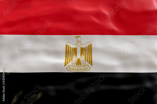 National flag of Egypt. Background with flag of Egypt