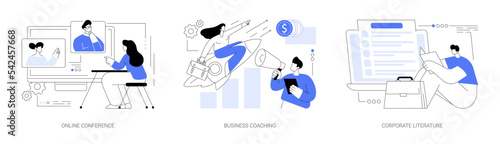 Business training abstract concept vector illustrations. © Visual Generation