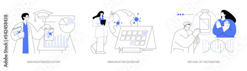 Public health abstract concept vector illustrations.