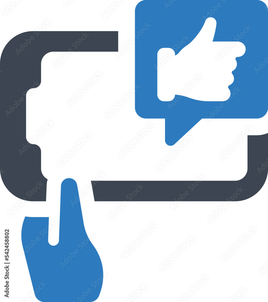 Mobile social media like icon Mobile social media like icon