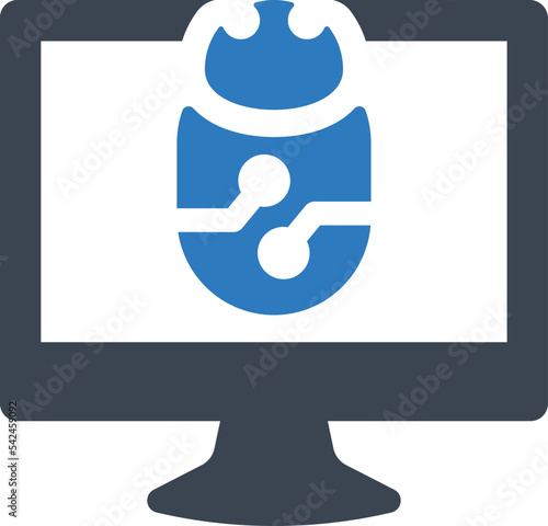 Computer bug icon