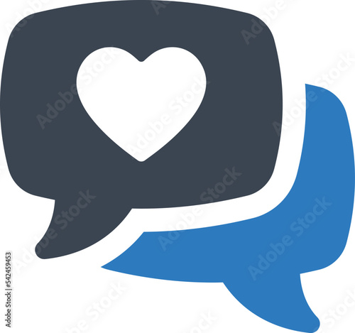 Love chat icon