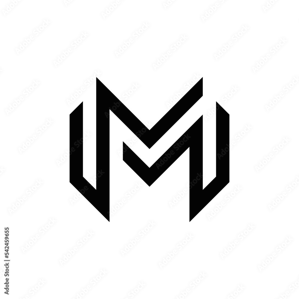 Abstract MM initials monogram logo design, icon for business, template, simple, elegant Abstract MM initials monogram logo design, icon for business, template, simple, elegant