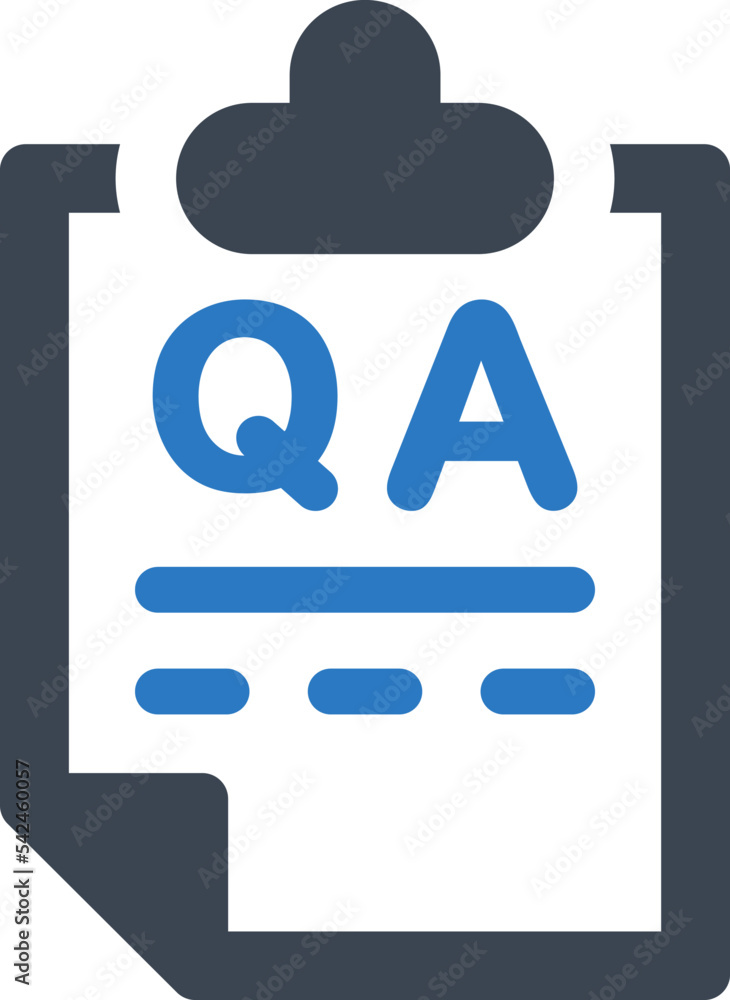 Question and answer survey icon Question and answer survey icon