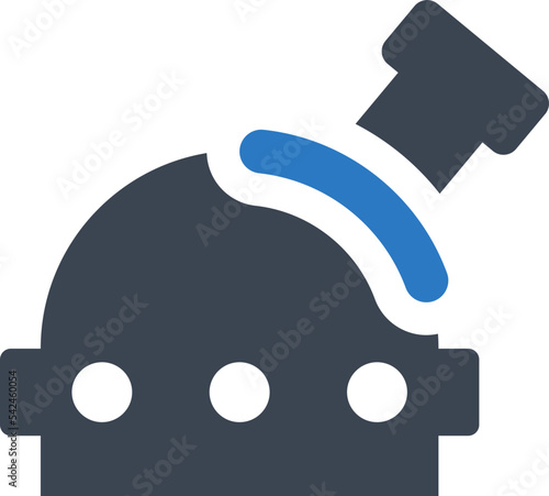 Observatory telescope icon