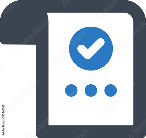 Approve document icon