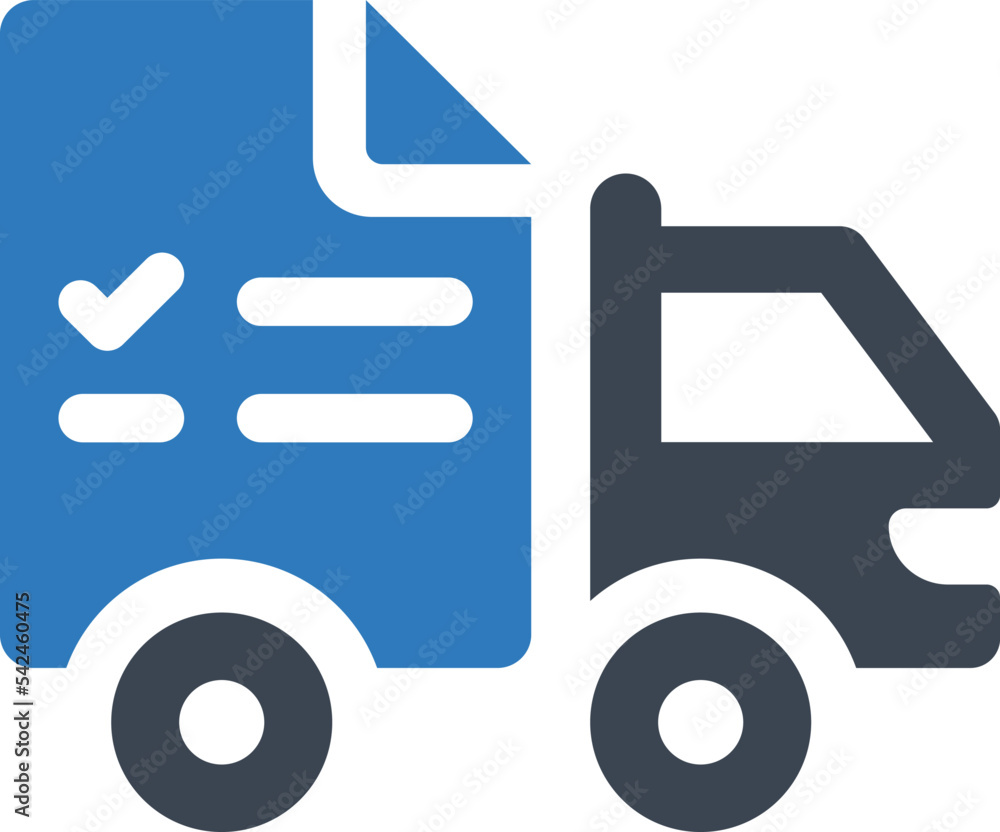 Logistics waybill icon Logistics waybill icon