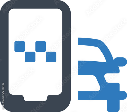 Mobile vehicle app icon