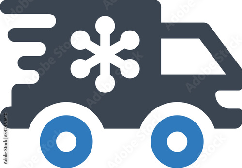 Freezing vehicle icon photo