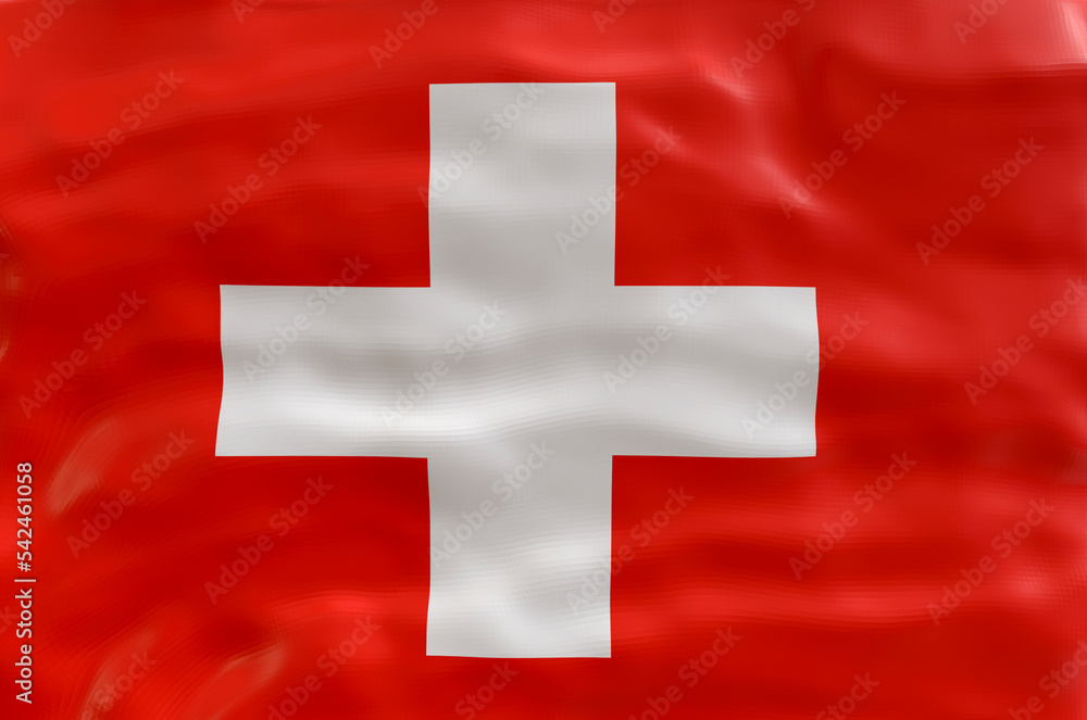 National flag of Switzerland. Background with flag of Switzerland National flag of Switzerland. Background with flag of Switzerland
