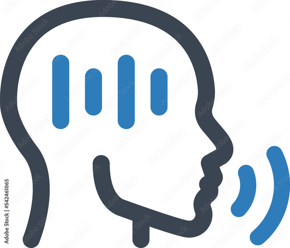 Voice recognition icon Voice recognition icon