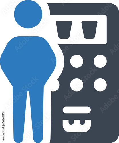 Vending coffee machine icon
