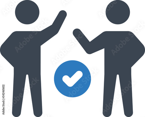 Social distancing icon