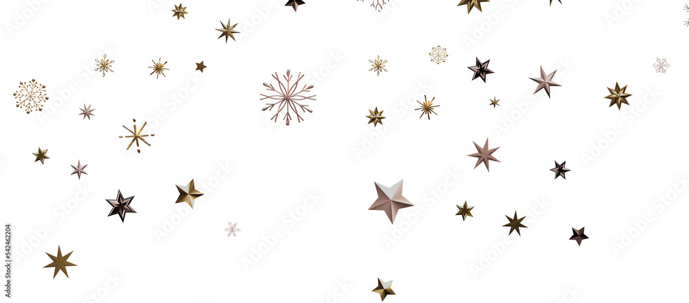Snowflakes Falling On Snow - Winter Banner Snowflakes Falling On Snow - Winter Banner