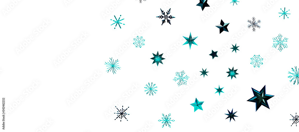 Christmas Card - Snowflakes Of Paper In Frame Christmas Card - Snowflakes Of Paper In Frame