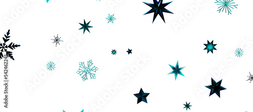 Christmas Card - Snowflakes Of Paper In Frame