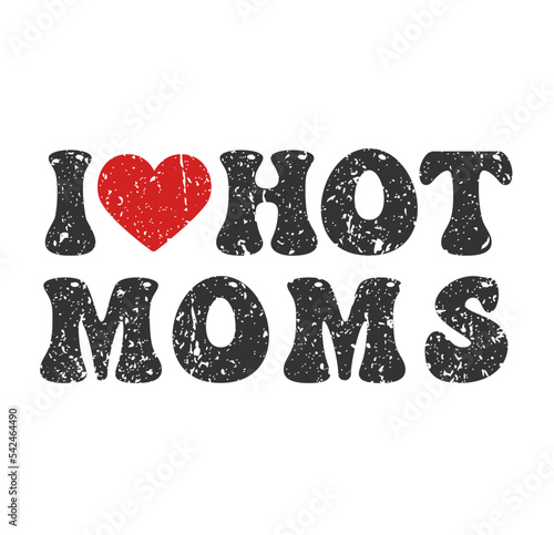 Hot Moms Icon Silhouette Illustration. Love Vector Graphic Pictogram Symbol Clip Art. Sketch Black Sign.