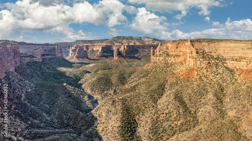Arial view of Colorado National Monument in grand junction, Colorado- Wedding Canyon