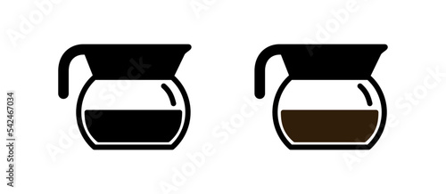 Coffee pot icon. Coffee drink symbol. Vector sign.