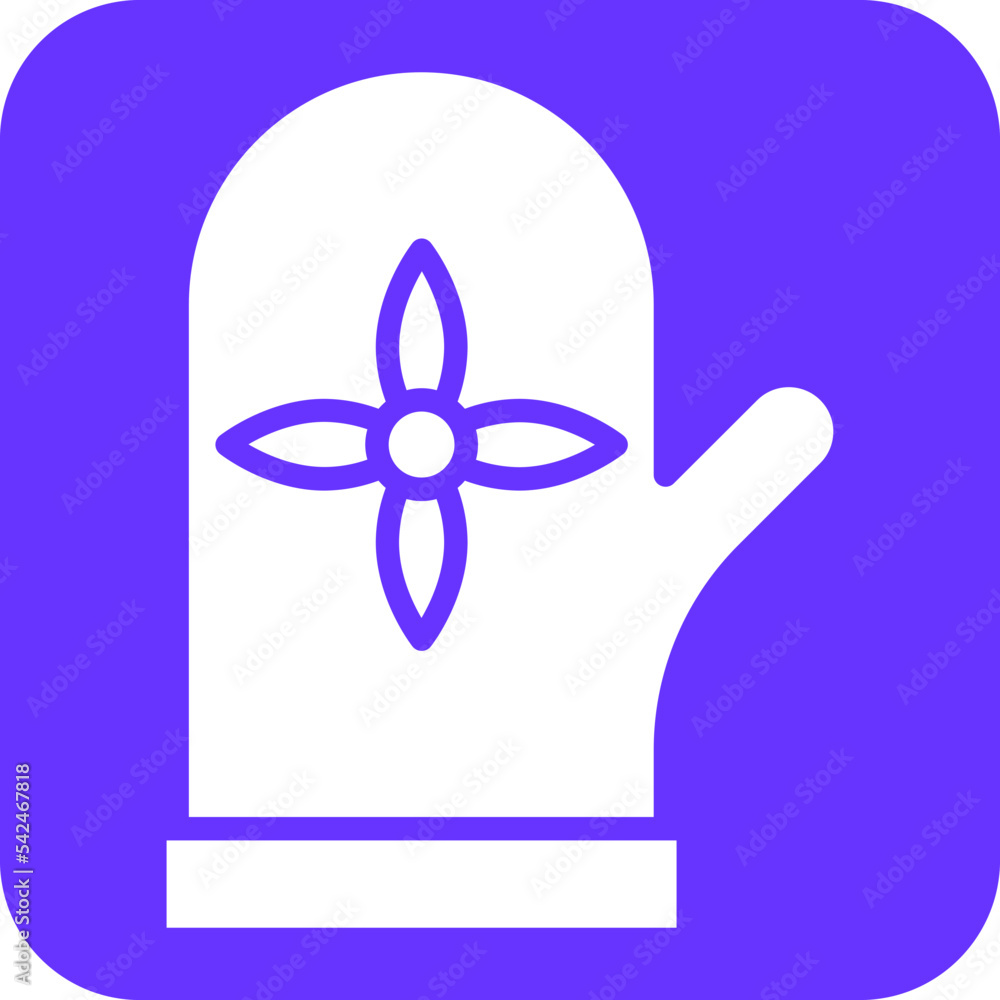 Oven Mittens Icon Style Oven Mittens Icon Style