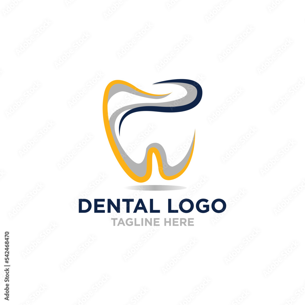 Obraz premium dental logo design vector template