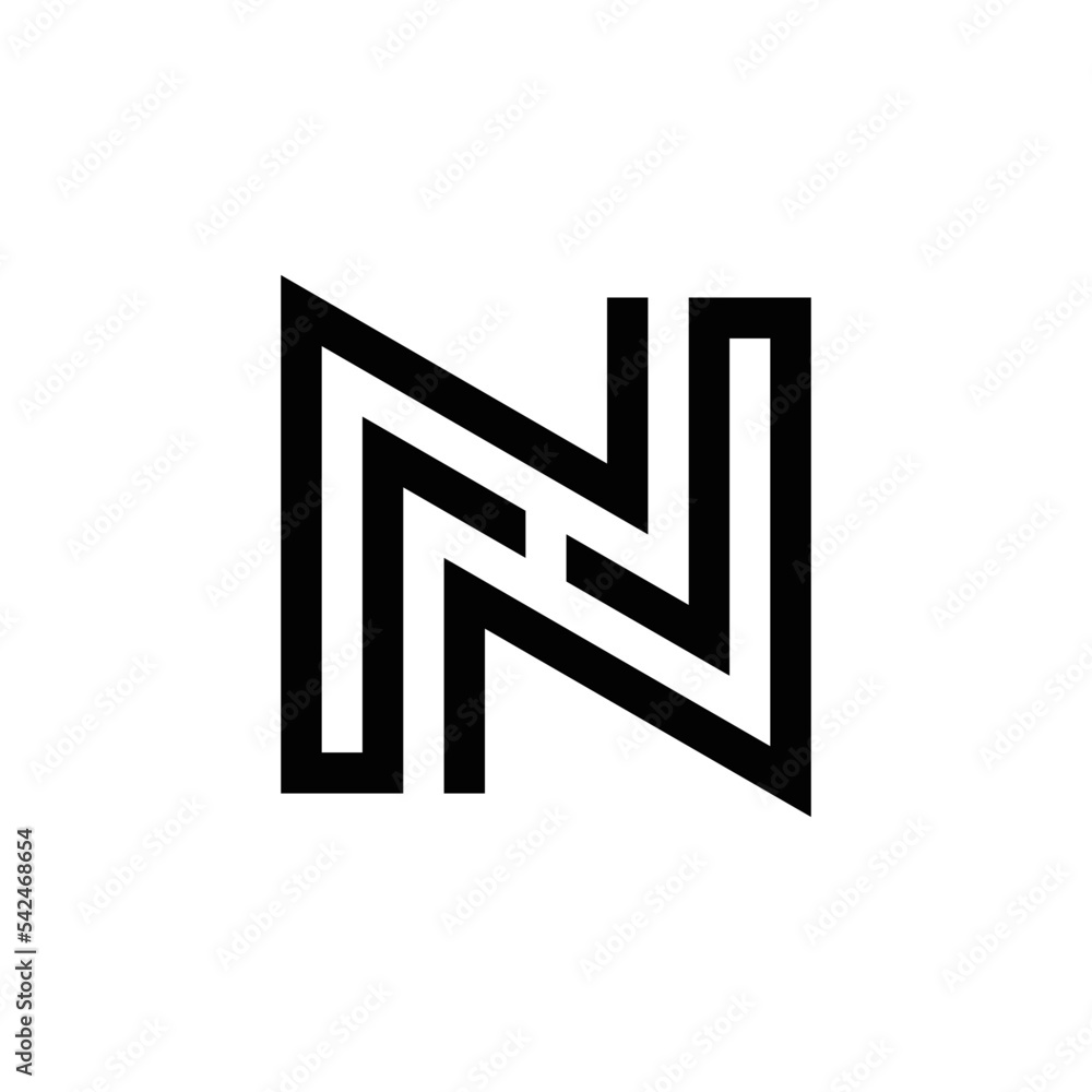 Abstract NH initials, vector logo design, monogram, icon for business, template, simple, elegant Abstract NH initials, vector logo design, monogram, icon for business, template, simple, elegant