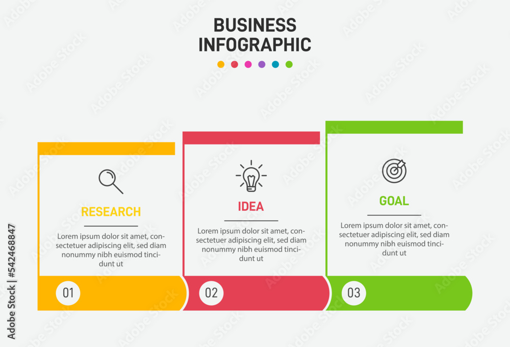 Fototapeta premium Vertical infographic design with icons and 3 options or steps. Thin line. Infographics business concept. Can be used for info graphics, flow charts, presentations, mobile web sites, printed materials.