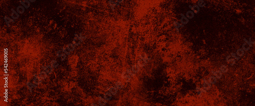 Obraz na plátne Red grunge textured wall background