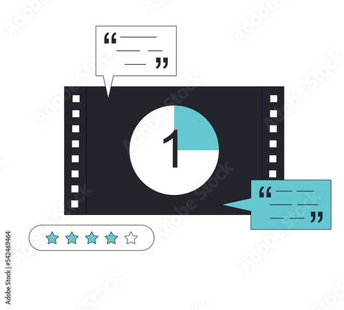 Cuadro en lienzo Movie review